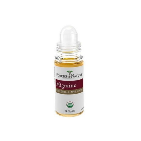Forces of Nature, Migraine Roll-On Organic Plant Medicine, 4 Ml