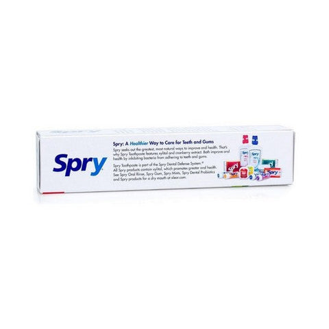 Xlear Inc, Spry Anti-Plaque And Tartar Control Xylitol Toothpaste Fluoride Free Spearmint, 5 Oz Xlear Inc