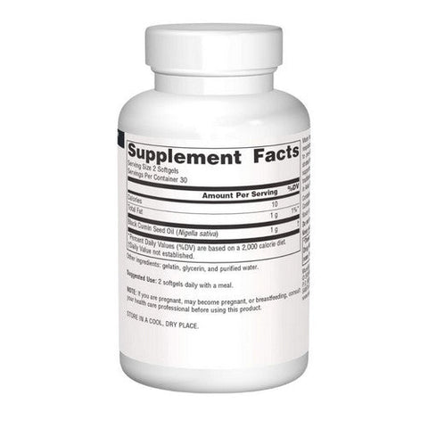 Source Naturals, Black Cumin Seed, 500 mg, 60 Softgels Source Naturals