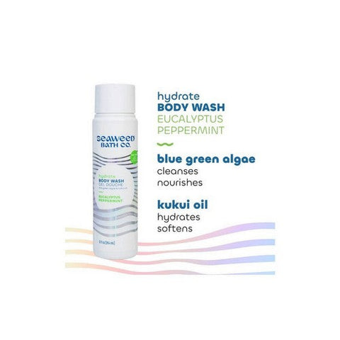Sea Weed Bath Company, Hydrate Body Wash Eucalyptus Peppermint, 12 Oz Sea Weed Bath Company