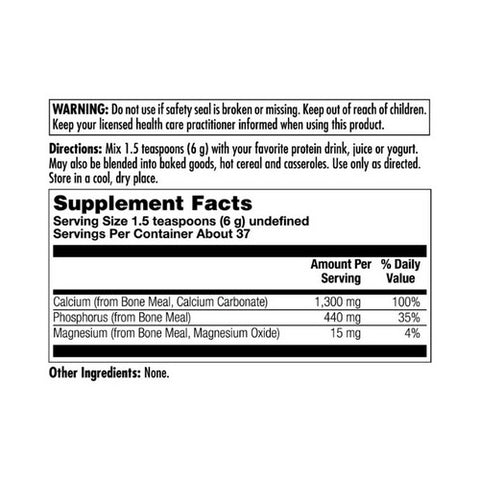 Kal, Bone Meal, Unflavored 16 Oz