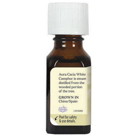 Aura Cacia, Essential Oil Camphor, White, (cinnamonium camphora) 0.5 Fl Oz