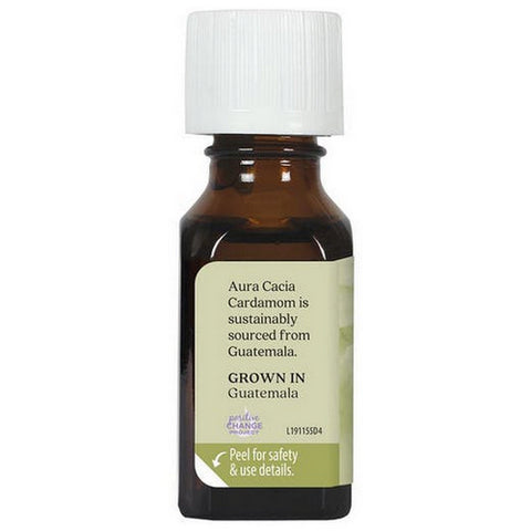 Aura Cacia, Essential Oil Cardamom Seed, (elettaria cardamomum) 0.5 Fl Oz