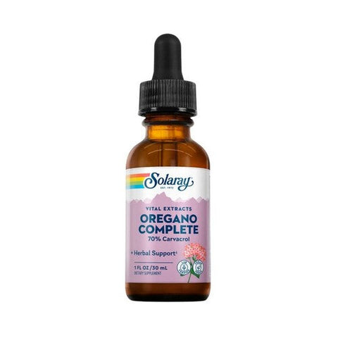 Solaray, Oregano Complete Leaf Extract, Drops, Unflavored (Case/6 Vials) 68mg 1oz 6 X 1 Oz Solaray