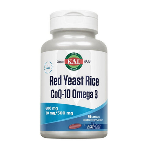 Kal, Red Yeast Rice CoQ10 Omega 3, 60 Softgels