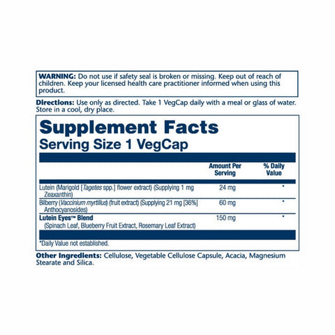 Solaray, Lutein Eyes Advanced, 24 mg, 60 Veg Caps