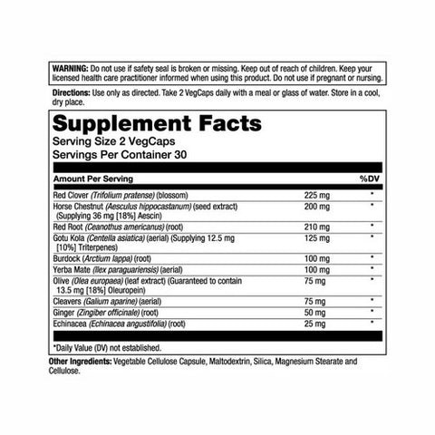 Solaray, Total Cleanse Lymph, 60 Veg Caps