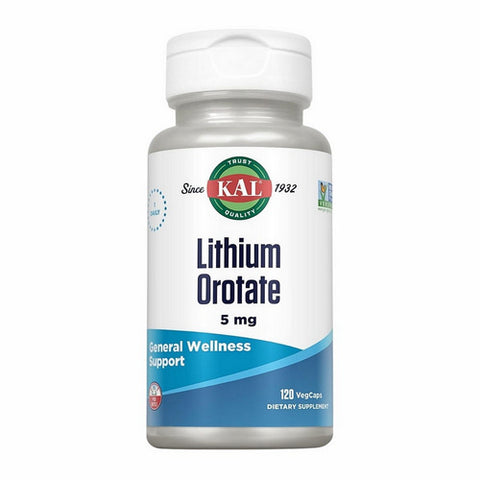 Kal, Lithium Orotate, 120 Veg Caps