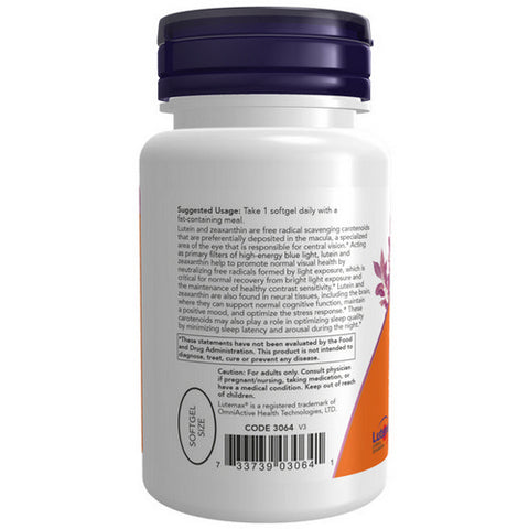 Now Foods, Lutein & Zeaxanthin, 60 Softgels