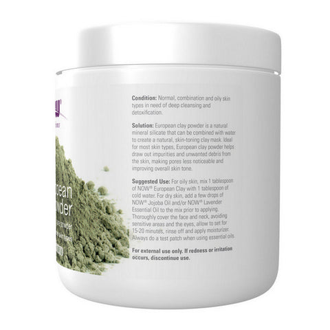 Now Foods, Europian Clay Powder, 14 Oz