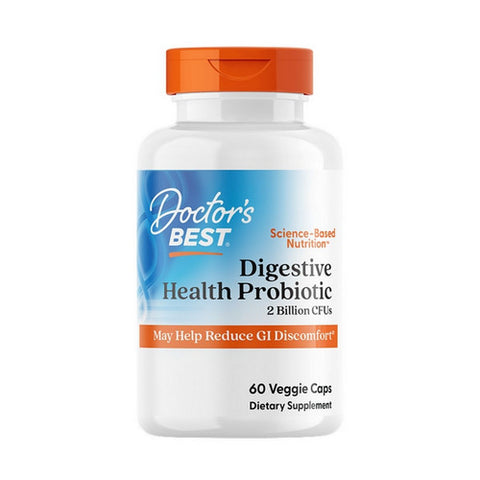 Doctors Best, Digestive Health Probiotic 2 Billion, 60 Veg Caps