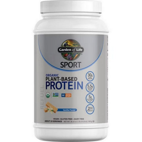 Garden of Life, Sport Organic Plant-Based Protein Vanilla, Vanilla 28.4 Oz
