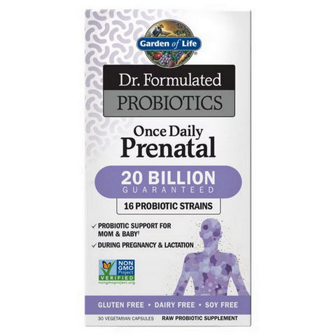 Garden of Life, Dr. Formulated Probiotics Once Daily Prenatal Cooler, 30 Caps