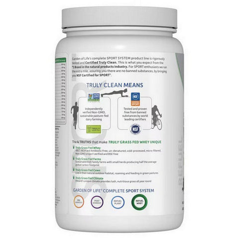 Garden of Life, Sport Certified Grass Fed Whey Protein, 24.33 Oz