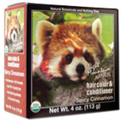 Light Mountain, Natural Hair Color And Conditioner Spicy Cinnamon, Spicy Cinnamon 4 Oz