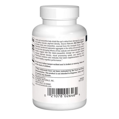 Source Naturals, Zea-Tein 20-20, 30  Caps