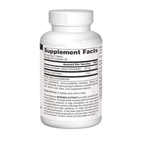 Source Naturals, Moringa Extract, 600 mg, 60 Tabs Source Naturals