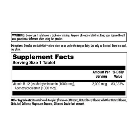 Kal, B-12 Methylcobalamin Adenosyl, 60 Count