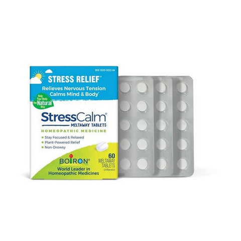 Boiron, StressCalm Tablets Stress Relief Reduces Nervous Tension Calms Mind And Body, 60 Tabs Boiron
