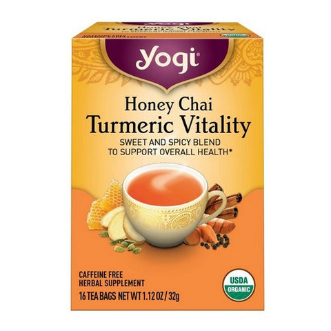 Yogi, Honey Chai Turmeric Vitality, 16 Bags