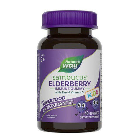 Sambucus Kids Elderberry Immune Gummies 40 Gummies by Nature's Way