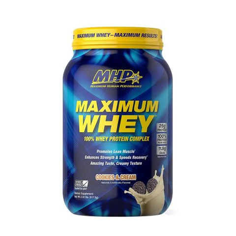 Maximum Human Performance, Maximum Whey, Cookies & Cream 2 lbs