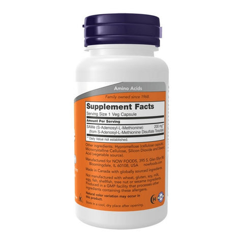 Now Foods, Sam-E, 200 mg, 60 Veg Caps