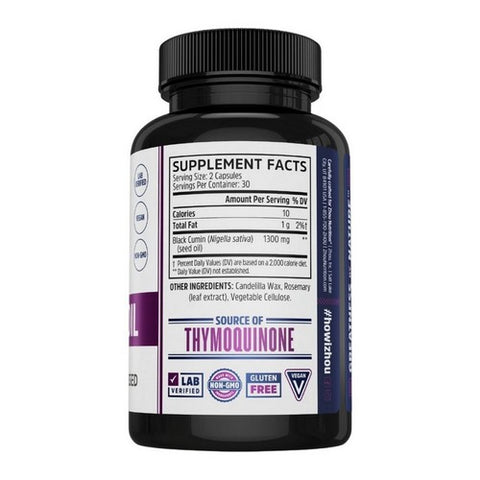 Zhou Nutrition, Black Seed Oil, 60 Veg Caps