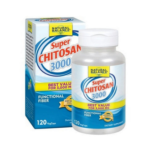 Natural Balance (Formerly known as Trimedica), Super Chitosan 3000, 120 Veg Caps