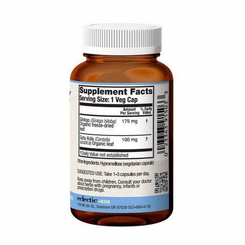 Eclectic Herb, Ginkgo - Gotu Kola, 50 Caps