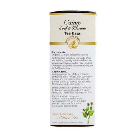 Celebration Herbals, Organic Catnip Leaf & Blossom Tea, 24 Bags