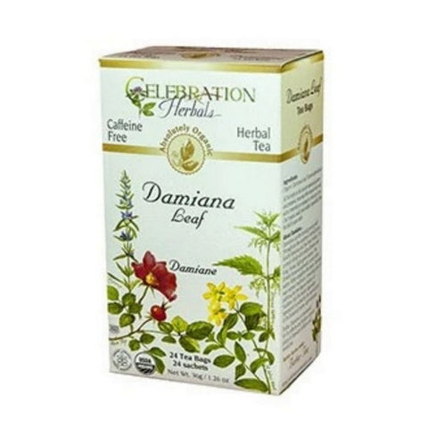 Celebration Herbals, Organic Damiana Leaf Tea, 24 Bags
