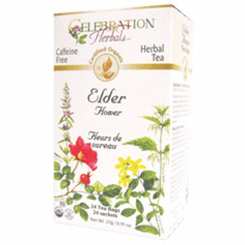 Celebration Herbals, Organic Elder Flowers Tea, 24 Bags