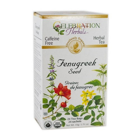 Celebration Herbals, Organic Fenugreek Seed Tea, 24 Bags