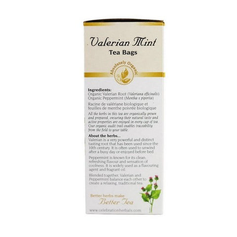 Celebration Herbals, Organic Valerian Mint Tea, 24 Bags