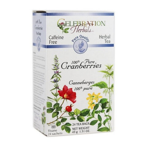 Celebration Herbals, Cranberries Pure Tea, 24 Bags