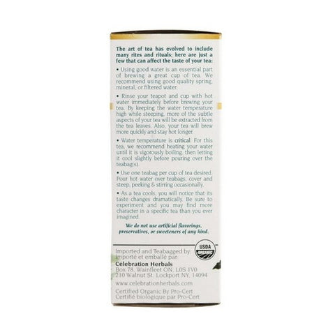 Celebration Herbals, Organic Triple Green Matcha Tea, 24 Bags