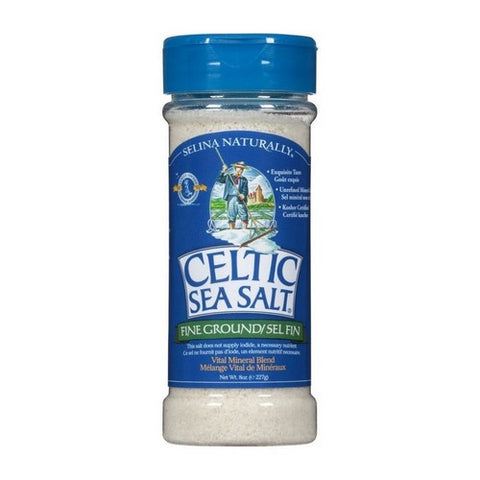 Celtic Sea Salt, Fine Ground Sea Salt Shaker, 8 Oz