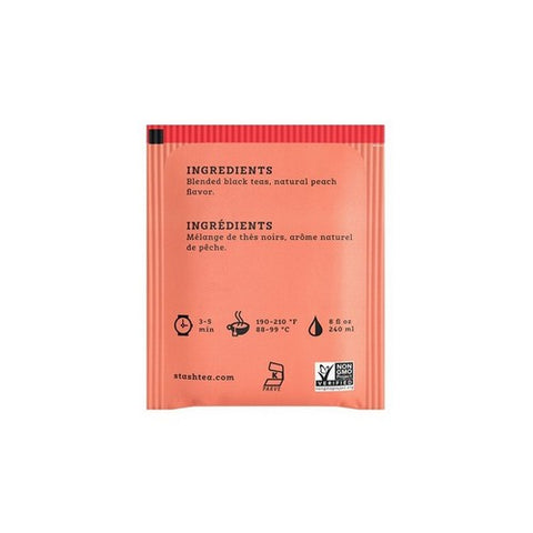Stash Tea, Black Tea Peach, 20 Count