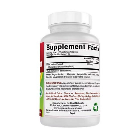 Best Naturals, Bitter Melon, 500 mg, 90 Veg Caps