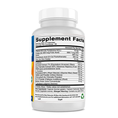 Best Naturals, Anti Gray Hair Formula, 60 Caps