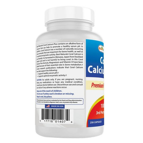 Best Naturals, Coral Calcium, 1000 mg, 250 Caps