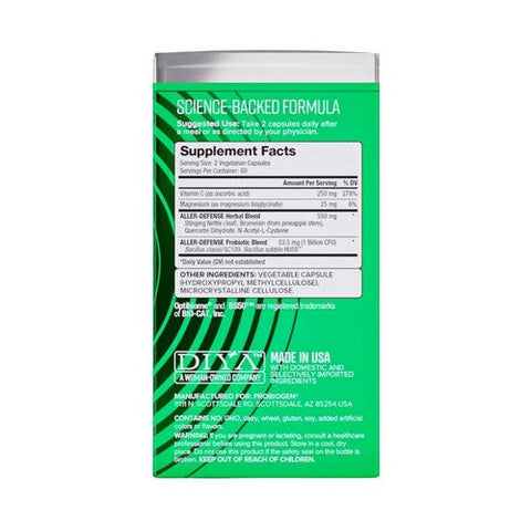 Probiogen, Aller Defense Spore Probiotic With Smart Spore Technology, 120 Veg Caps Probiogen