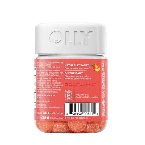 Olly, Probiotic Plus Prebiotic Peachy Peach, 30 Count