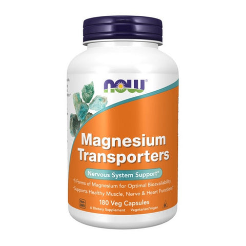 Now Foods, Magnesium Transporters, 180 Veg Caps