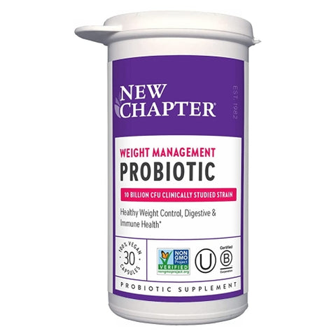 New Chapter, Weight MGT Probiotic 30, 30 Veg Caps