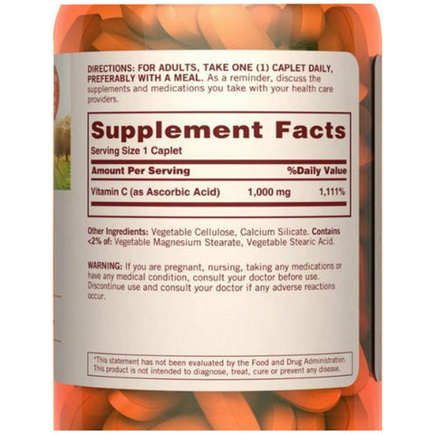 Sundown Naturals, High Potency Vitamin C Caplets, 1000 Mg, 133 Tabs