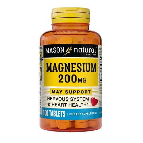 Mason, Natural Magnesium Tablets, 100 Tabs
