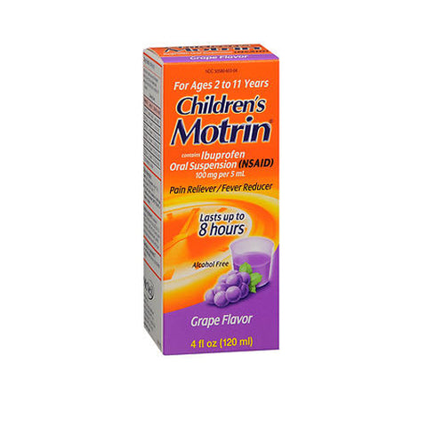 Motrin, Children's Oral Suspension Grape Flavor, 4 Oz