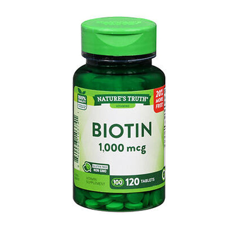 Nature's Truth, Biotin Tablets, 1000 mcg, 120 Tabs